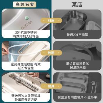 日本316保溫飯盒學生專用2025新款飯盒上班族便當盒餐盒大容量