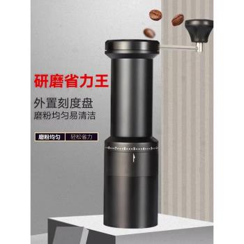 外調刻度手搖咖啡磨豆機咖啡豆研磨機家用手磨咖啡機手動研磨器具