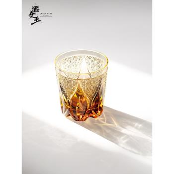 酒女王日本進口江戶切子根本硝子水晶玻璃杯威士忌杯手工酒杯子