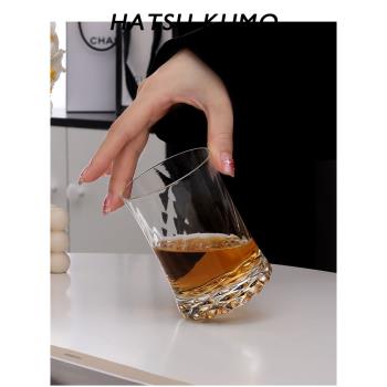 珠底杯 初雲作品玻璃杯 中古水晶酒杯洋酒杯威士忌杯vintage日式