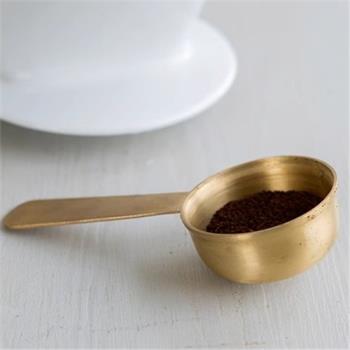 日本Fog linen純銅手工咖啡勺 家用進口茶匙小勺子茶葉咖啡豆量勺
