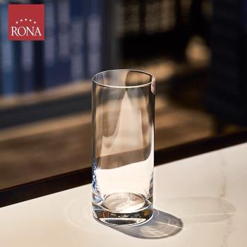 RONA洛娜classic經典飲料牛奶進口水晶玻璃耐熱家用泡茶平底水杯