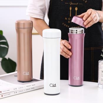 陶瓷內膽保溫杯不銹鋼外殼真空杯商務車載便攜保溫杯大容量550ML