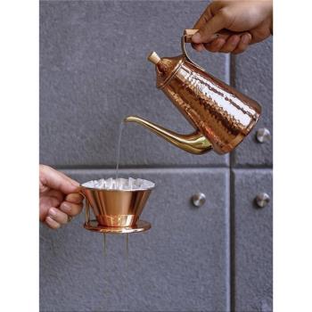 日本燕市kalita 銅壺手沖咖啡壺 手沖壺長嘴壺細嘴壺咖啡器具套裝