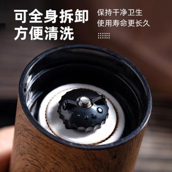 手動咖啡豆研磨機家用小型便攜手搖咖啡機咖N啡套裝手磨咖啡磨豆