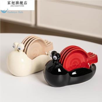 網紅可愛卡通蘸料碟陶瓷家用調料碟創意醬油醋碟小料調味碟帶手柄