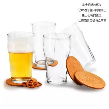 英式酒吧啤酒杯玻璃皮爾森英式精釀啤酒杯大容量創意英式品脫杯子