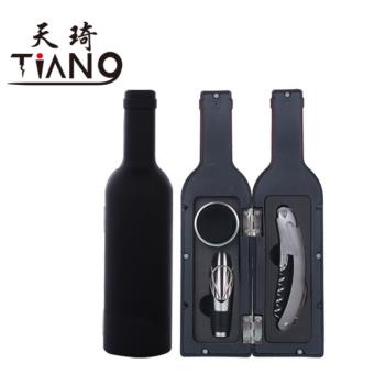 紅酒開瓶器套裝創意酒瓶造型開酒器三件套五件套開酒器橡木桶酒杯
