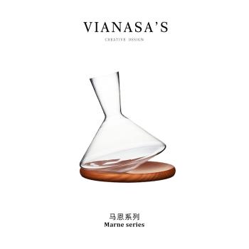 紅酒快速醒酒器家用高檔螺旋分酒器不倒翁葡萄酒醒酒具搖擺旋轉