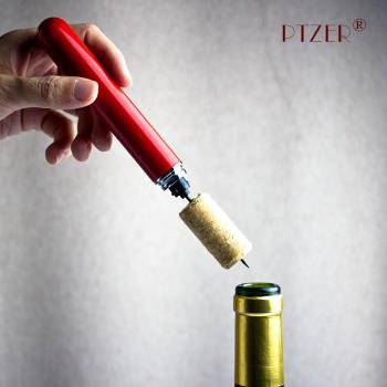 PTZER家用紅酒氣壓開瓶器套裝創意不銹鋼高檔神器網紅充氣起瓶子