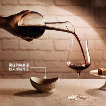 RONA洛娜侍酒師紅酒醒酒器手工水晶玻璃專用醒酒瓶水磨石冰底奢華