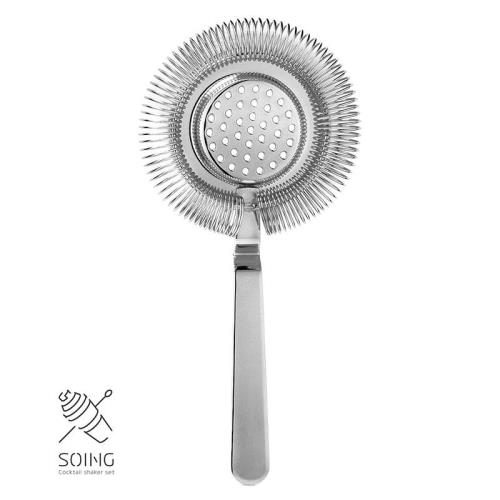 SOING品牌不銹鋼復古濾冰器調酒過濾器 漏網濾網調酒攪拌杯隔冰器