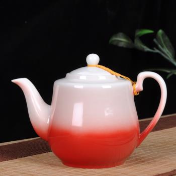 茶壺單壺大號不銹鋼過濾家用w辦公耐高溫過濾陶瓷茶壺花茶泡茶大