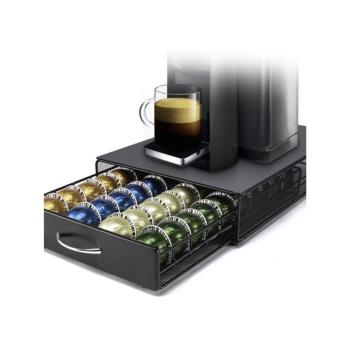 40粒裝咖啡膠囊收納抽屜式收納盒適用Vertuo line適用Nespresso架