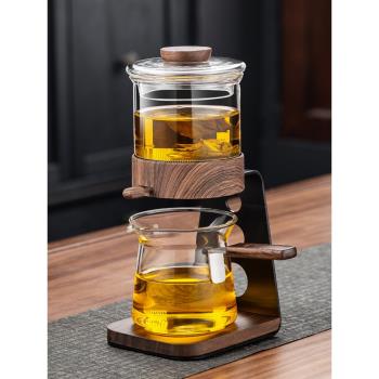 辰功2025新款磁吸玻璃沖茶器懶人泡茶神器分離杯一體高階茶具套裝