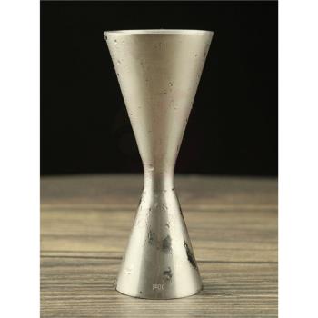 不銹鋼雙頭量杯量酒器盎司杯調酒杯一體成型 內外刻度線Jigger30