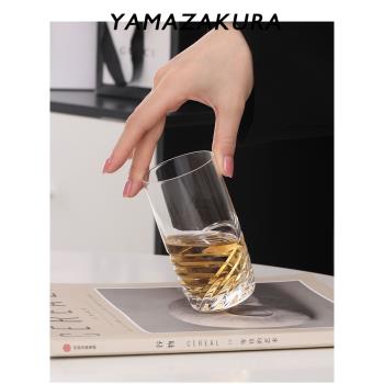 日本製 中古杯1990s威士忌酒杯啤酒杯日式大切杯水晶玻璃江戶硝子