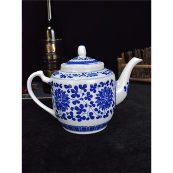 陶瓷茶壺商用大容量涼水壺提樑冷水壺青花瓷泡茶壺家用景德鎮復古