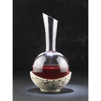 酒術RONA水磨石醒酒器高檔奢華手工水晶禮盒套裝侍酒師紅酒倒酒器