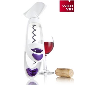 荷蘭Vacu Vin 創意家用紅酒開瓶器 葡萄酒軟木塞手動螺旋起瓶器