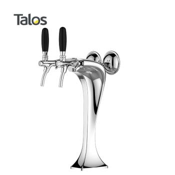 Talos塔羅斯桶啤酒分發裝置酒吧啤酒柱眼鏡蛇酒塔2孔帶燈1032204