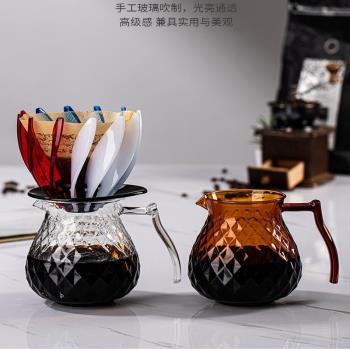 睡蓮濾杯滴漏式手沖咖啡過濾器樹脂蓮花瓣可拆卸高硼矽琥珀玻璃杯