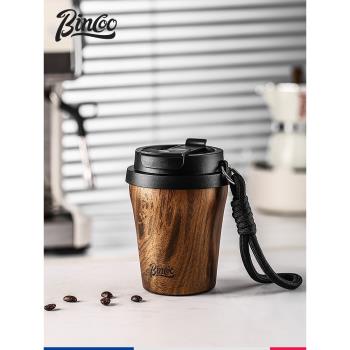 Bincoo便攜保溫咖啡杯304不銹鋼陶瓷內膽隨行水杯保溫杯保冷杯子
