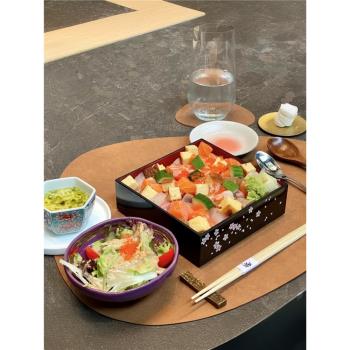 日本料理餐具日式刺身盤壽司三層鰻魚飯盒壽司盒懷石料理盒便當盒