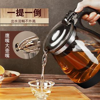 日本進口MUJIE玻璃茶壺用花茶壺大容量泡茶壺 沖茶水壺家帶過濾沖
