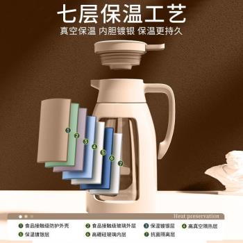 保溫水壺小型暖瓶家用熱水瓶數顯暖水壺玻璃內膽保溫壺保溫瓶暖壺