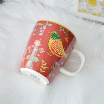 埃蘭迪爾馬克杯法式鄉村田園陶瓷水杯詹姆斯敦花鳥咖啡杯牛奶杯子