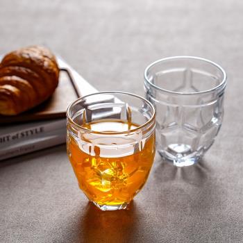 玻璃杯家用果汁飲料杯子耐熱泡茶牛奶咖啡創意個性威士忌酒水杯
