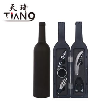 紅酒開瓶器套裝創意酒瓶造型開酒器三件套五件套開酒器橡木桶酒杯