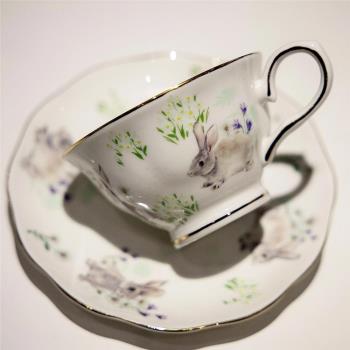 家用骨瓷咖啡杯大氣高檔精緻輕奢下午茶一杯一碟英國英式下午茶杯