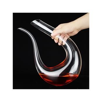 紅酒醒酒神器加厚玻璃倒酒器酒具創意葡萄酒快速帶把水晶分酒器家