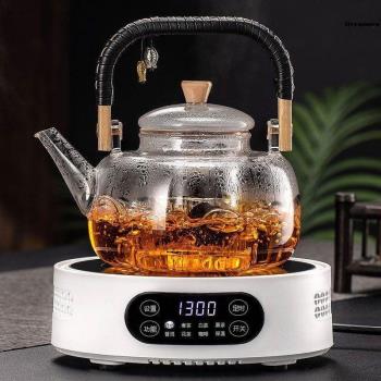耐高溫玻璃蒸煮茶壺一整套大號容量燒水泡茶壺電陶爐茶爐煮廠家