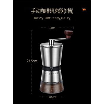 不銹鋼手動咖啡豆研磨機手磨咖啡機手搖磨豆機手動磨粉機咖啡具