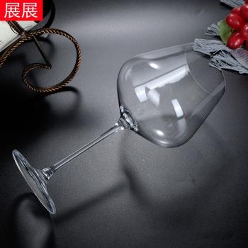 紅酒杯輕奢高檔商用葡萄酒杯酒具大號高腳杯大肚奢華水晶玻璃杯子