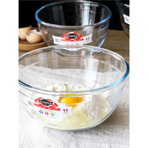 法國進口耐熱300度加厚玻璃和面盆家用打蛋盆蛋糕烘焙模具沙拉碗