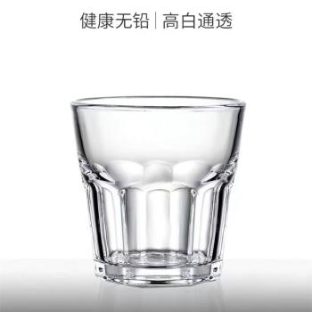 鋼化玻璃杯子酒店八角杯 茶杯啤酒杯洋酒威士忌杯加厚酒吧KTV酒杯