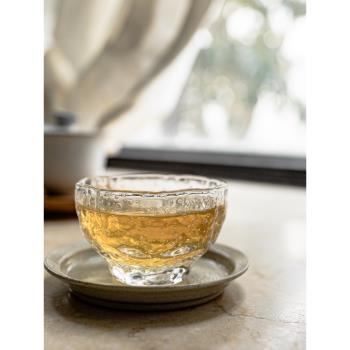 手工玻璃酒杯氣泡杯高顏值迷你小眾清酒杯高階感水杯咖啡杯小酒杯