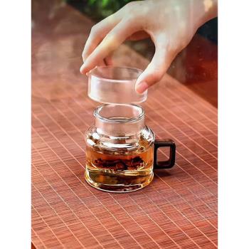 迷你玻璃茶壺養生一人用茶水分離單壺家用高階感加厚耐高溫可明火