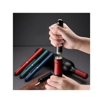 筆形氣壓開瓶器家用創意針式紅酒葡萄酒啟瓶器手動開瓶器開罐器