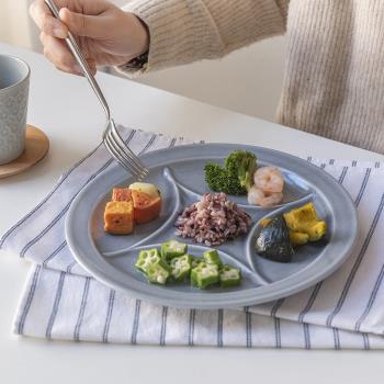 日本進口銅錢造型五格分格盤家用零食拼盤圓形前菜盤下酒菜碟水果