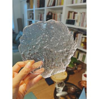 雜置社水晶玻璃碟茶托水果盤點心碟茶配件
