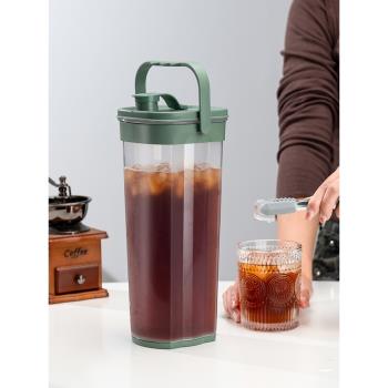 冷水壺冷泡茶耐高溫密封水杯子冰箱塑膠冷萃咖啡壺家用飲料桶夏