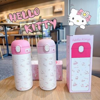 hellokitty保溫杯女生可愛高顏值水杯316食品級直飲杯子學生