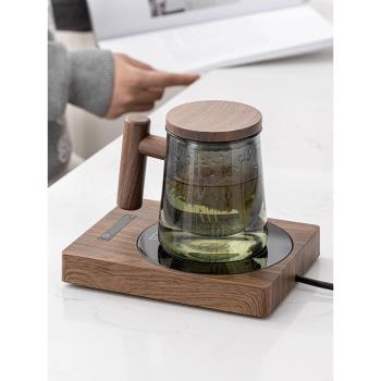 恆溫杯墊可調節55℃智慧保溫加熱底座燒水100度辦公室暖牛奶神器