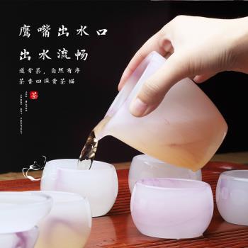 茶具套裝玉瓷功夫茶具禮盒裝琉璃茶杯玻璃泡茶家用