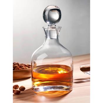 土耳其進口nude無鉛水晶玻璃倒酒瓶威士忌酒瓶酒壺烈酒壺醒酒器1L